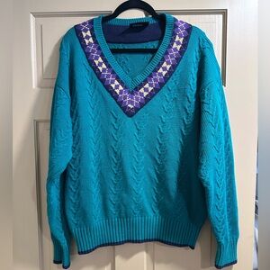 Vintage Preswick & Moore cable knit preppy sweater